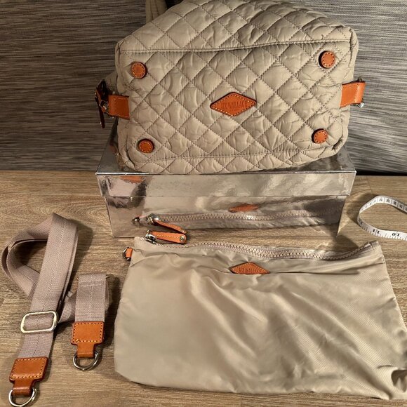 MZ Wallace Small Sutton Crossbody Bag in Cream - Picture 3 of 15